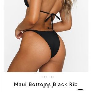 White Fox Boutique Maui Bottoms Rib black
